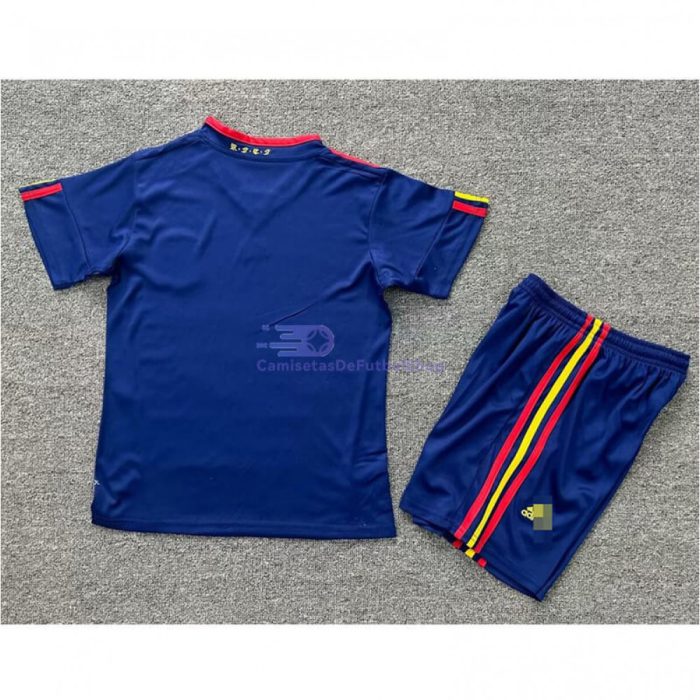 Camiseta España 2010 2ª Equipación Retro Niño Kit - Imagen 2