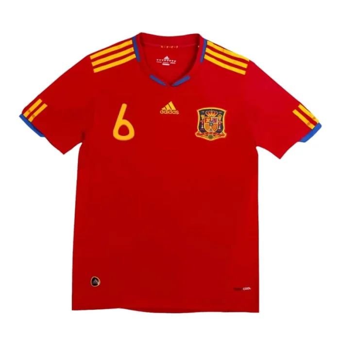 Camiseta A.INIESTA 6 2010 1ª Equipación Retro - Imagen 2