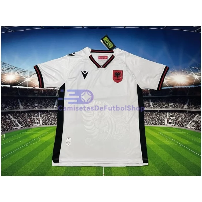 Camiseta Albania 2025 Segunda Equipación Blanco - CamisetasDeFutbolShop - 图片 2